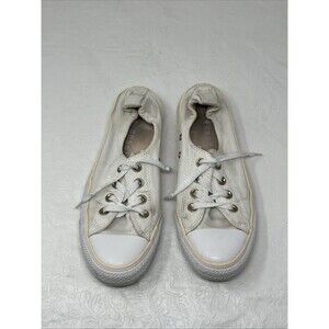 Converse Slip On Sneakers Shoreline All Star Canvas Athletic White Women 8 Shoes